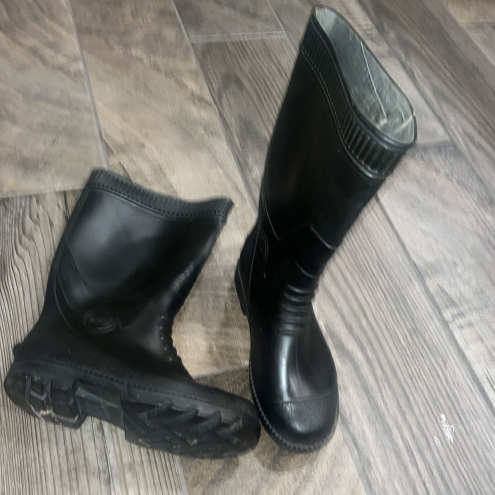 Vintage Pariis black unisex rain boots